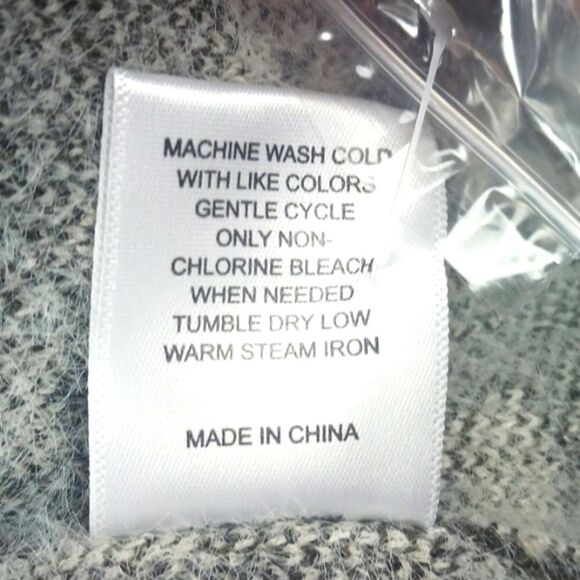 Gibson * Latimer Women' army green leopard print open front sweater/cardigan (S) - Picture 11 of 12